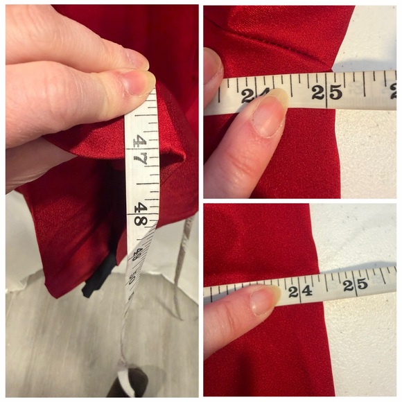 HAIDER ACKERMANN Satin Trench Coat Red Single Breasted FR 38 Single Breasted NWT - Picture 12 of 12